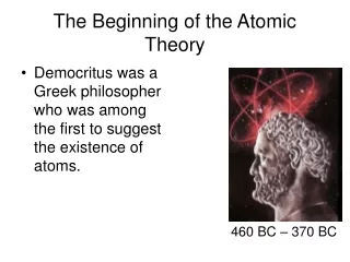 The Beginning of the Atomic Theory