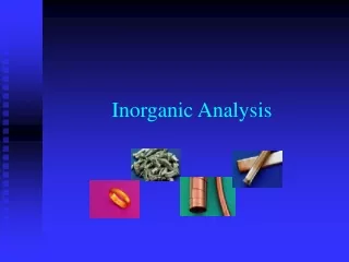 Inorganic Analysis