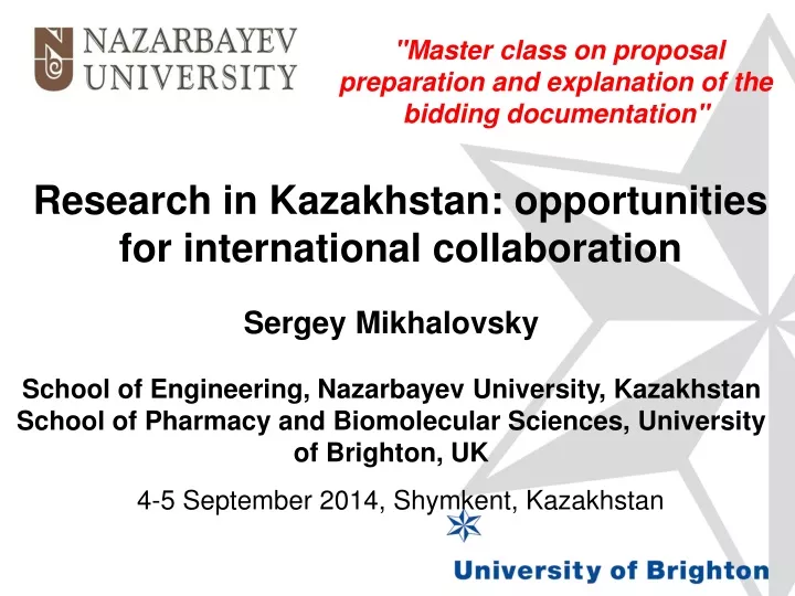 research in kazakhstan opportunities for international collaboration