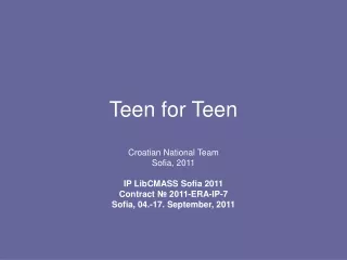Teen for Teen