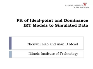 Fit of Ideal-point and Dominance IRT Models to Simulated Data
