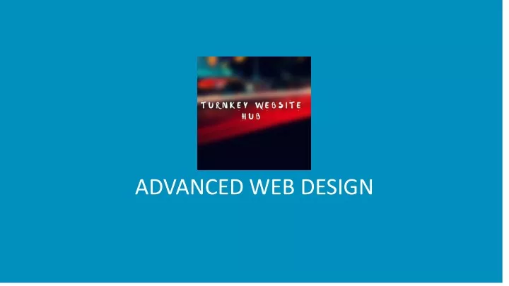 advanced web design