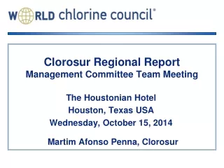 Clorosur Regional Report Management Committee Team Meeting