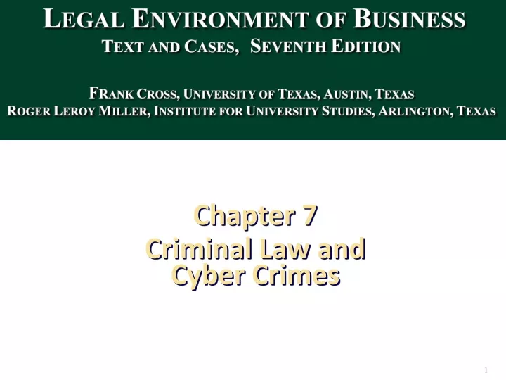 chapter 7 criminal law and cyber crimes