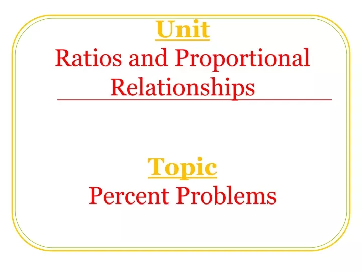 unit ratios and proportional relationships