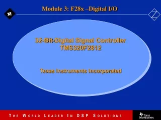 32-Bit-Digital Signal Controller TMS320F2812