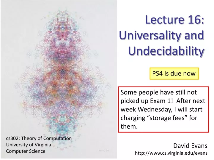 david evans http www cs virginia edu evans