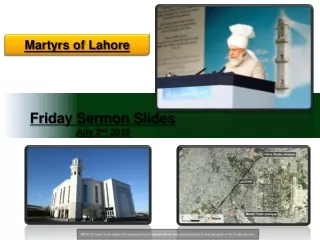 Friday Sermon Slides July 2 nd  2010