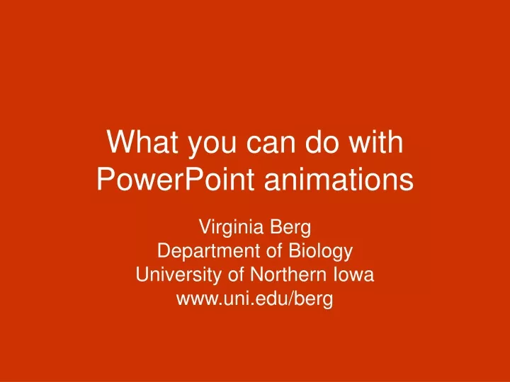 what you can do with powerpoint animations