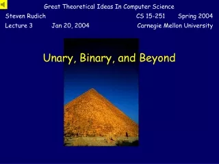 Unary, Binary, and Beyond