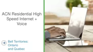 ACN  Residential High  Speed Internet  +  Voice