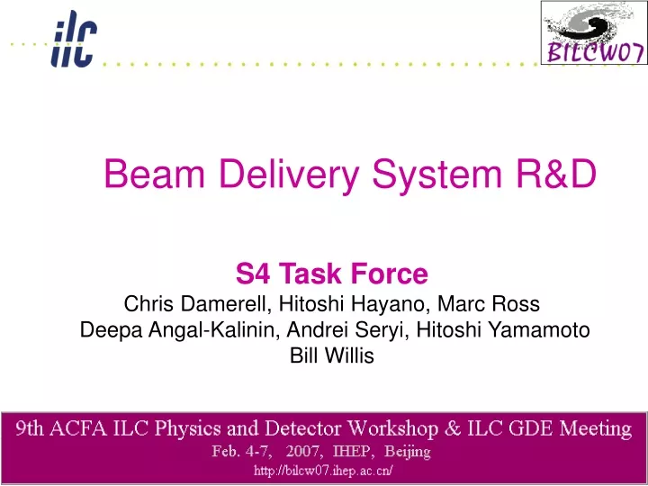 beam delivery system r d