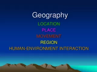 Geography