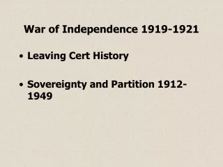 War of Independence 1919-1921