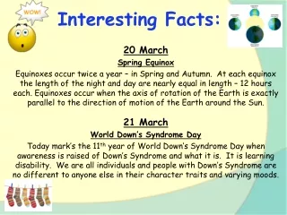 Interesting Facts: