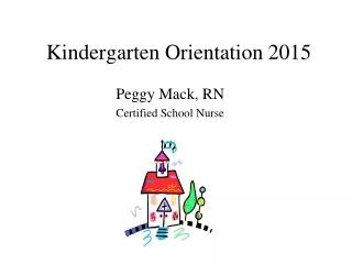 Kindergarten Orientation 2015