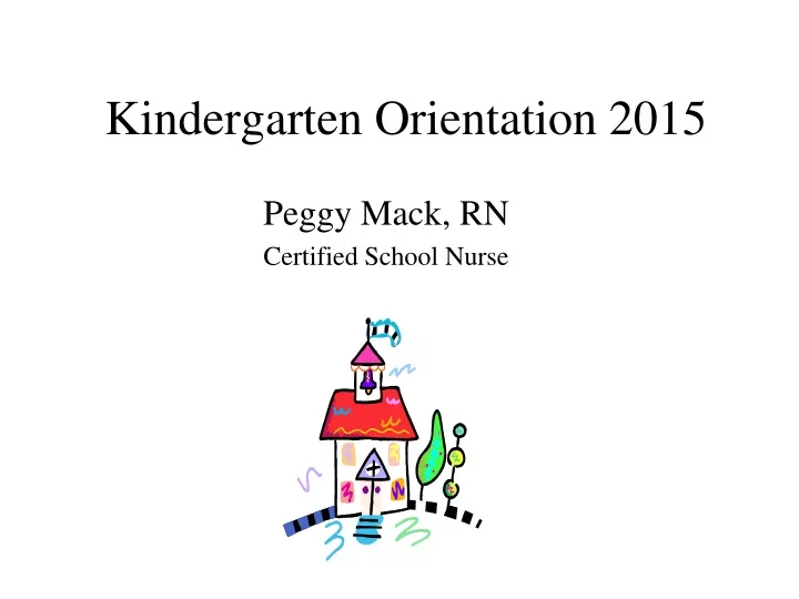 kindergarten orientation 2015