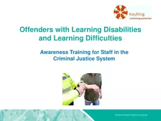 Offenders with Learning Disabilities and Learning Difficulties