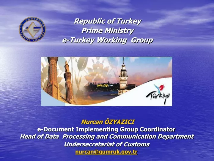 republic of turkey prime ministry e turkey