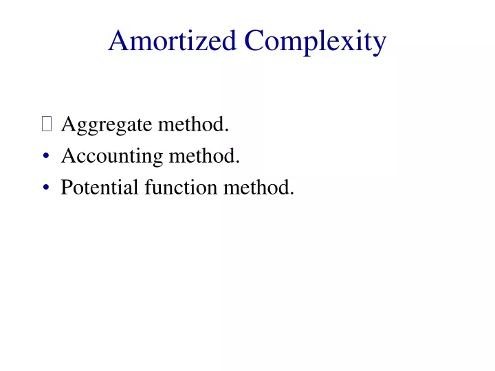 amortized complexity