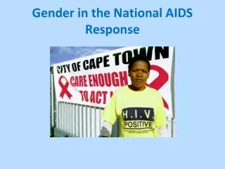 Gender in the National AIDS Response