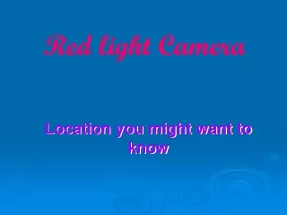 Red light Camera