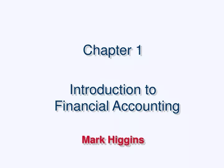 chapter 1 introduction to financial accounting