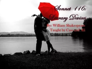 Sonnet  116:  Literary Devices