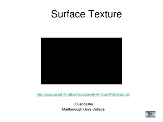 Surface Texture