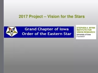 2017 Project – Vision for the Stars