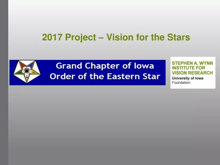 2017 project vision for the stars
