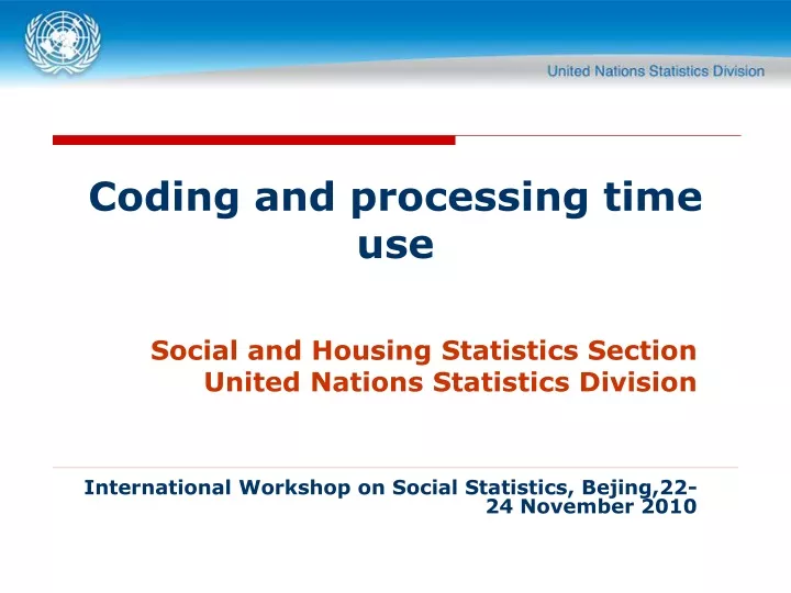 coding and processing time use