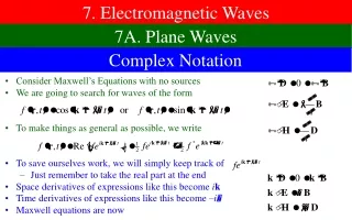 7. Electromagnetic Waves