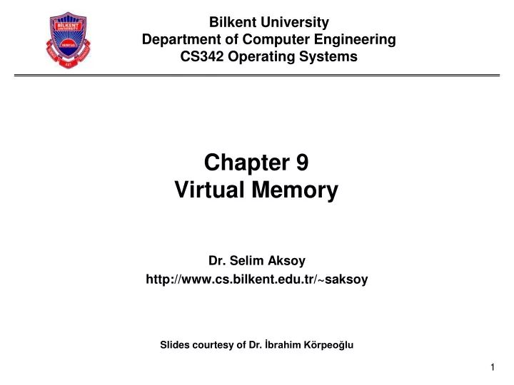 chapter 9 virtual memory