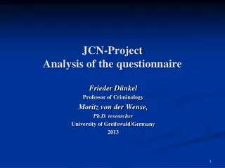JCN-Project Analysis  of the questionnaire