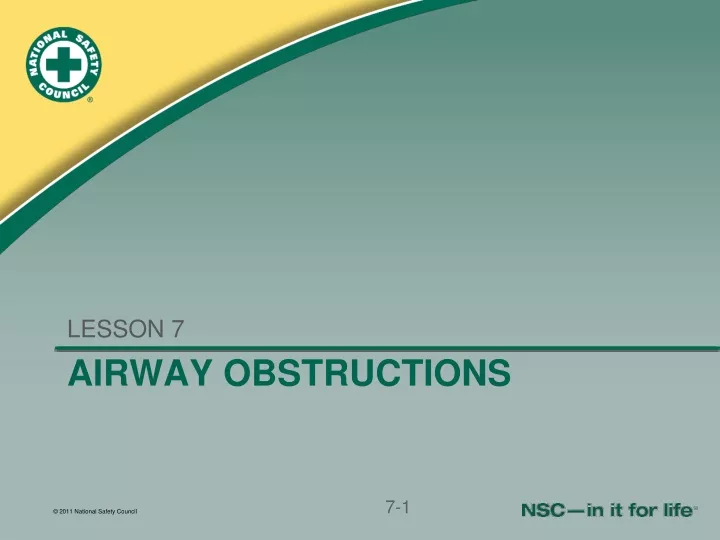 airway obstructions