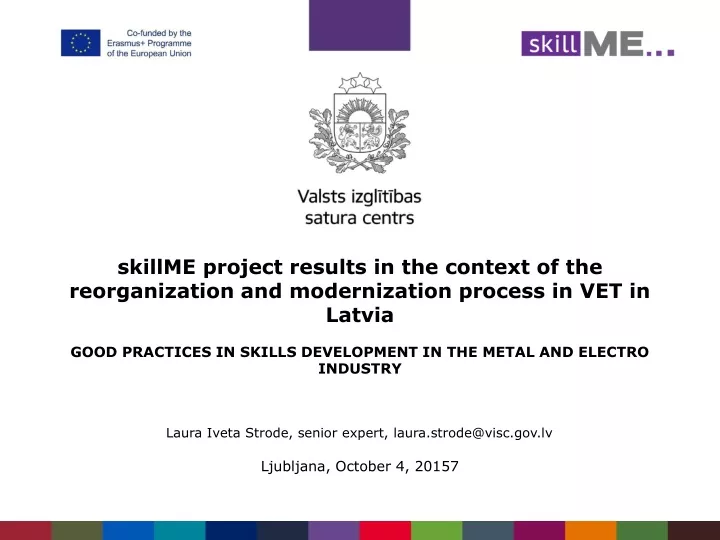 skillme project results in the context