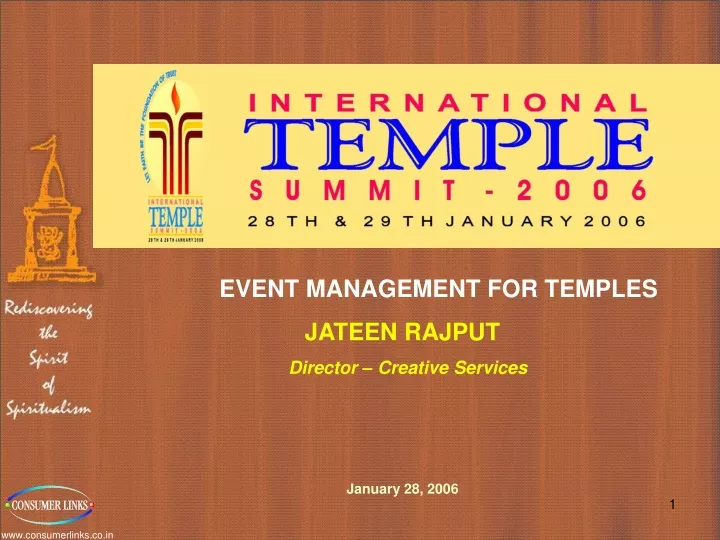 event management for temples jateen rajput