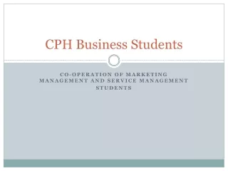 CPH Business Students