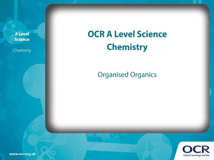 ocr a level science chemistry