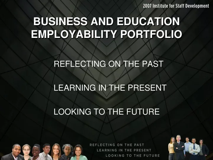 business and education employability portfolio