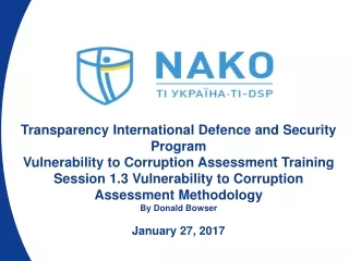Transparency International Defence and Security Program