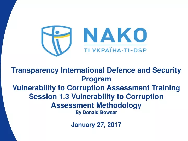 transparency international defence and security