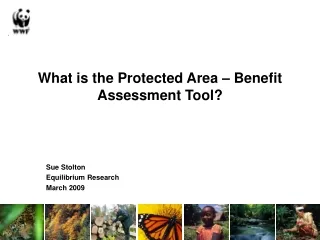 What is the Protected Area – Benefit Assessment Tool?