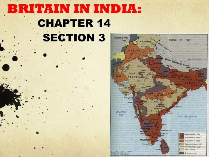 british imperialism in britain in india chapter 14 section 3