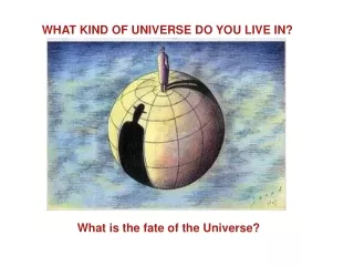 WHAT KIND OF UNIVERSE DO YOU LIVE IN?
