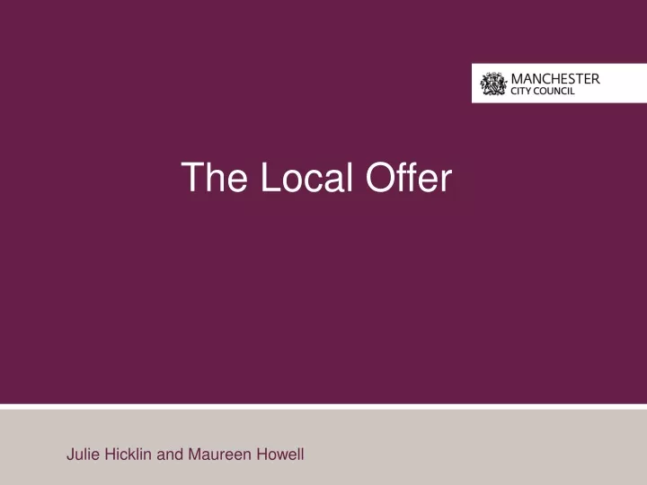 the local offer