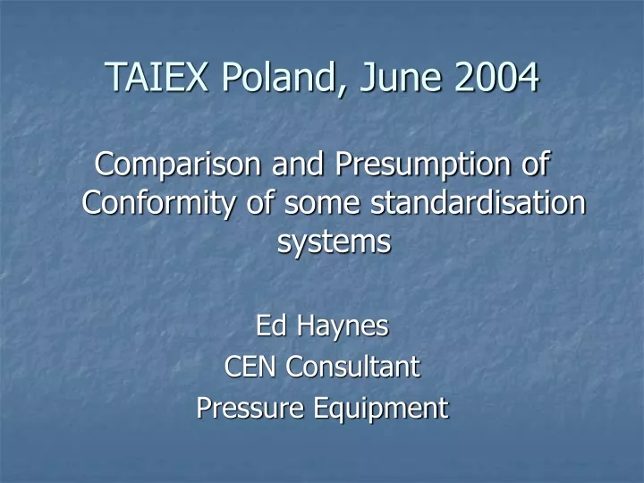 taiex poland june 2004
