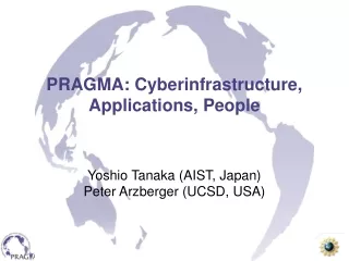 PRAGMA: Cyberinfrastructure, Applications, People
