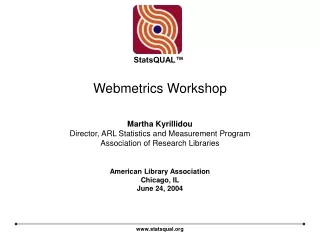 Webmetrics Workshop